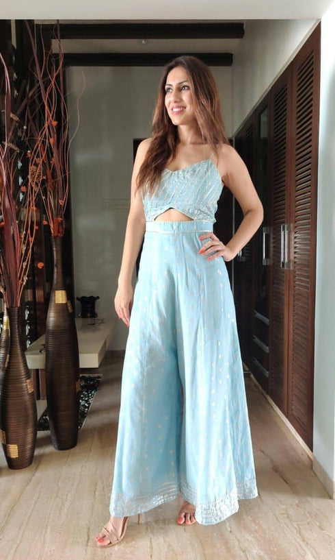 Ice Blue Jumpsuit